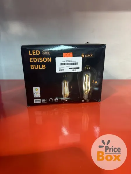 BOMBILLOS LED 6 PACK EDISON