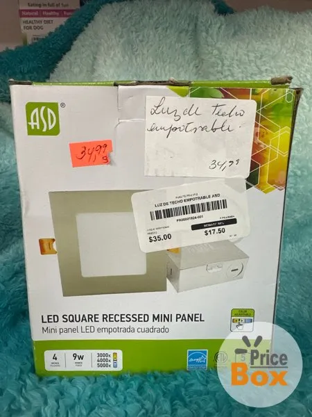 LUZ DE TECHO EMPOTRABLE ASD