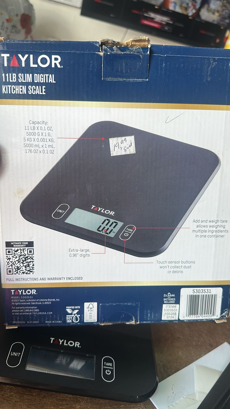 TAYLOR 11LB DIGITAL BALANZA