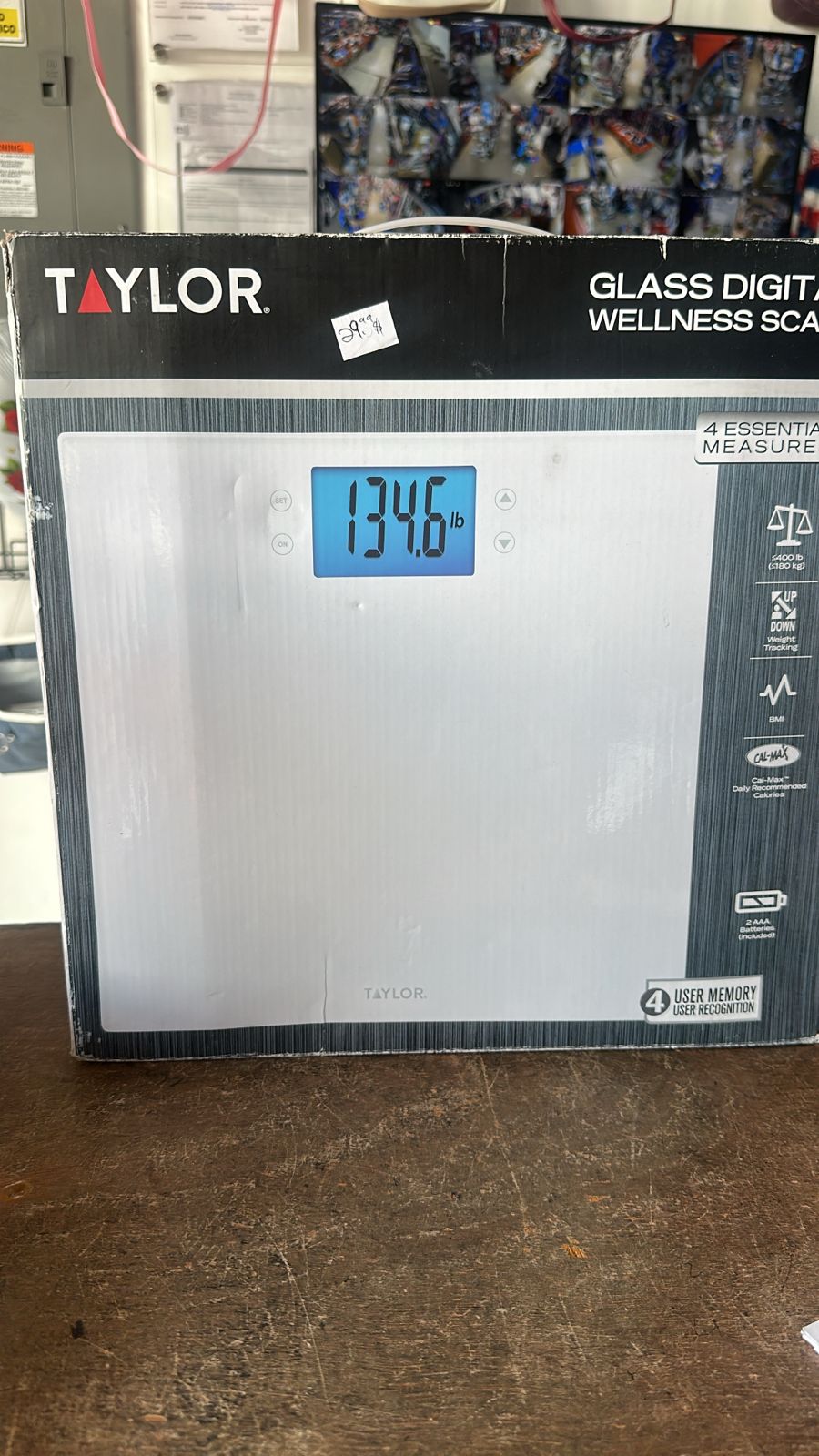 BALANZA TAYLOR GLASS WELLNESS SCALE